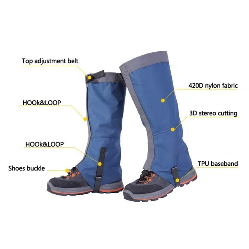 2022 Outdoor Snow Kneepad Skiing Gaiters Hiking Climbing Leg Protection Protection Sport Safety Waterproof Leg Warmers New