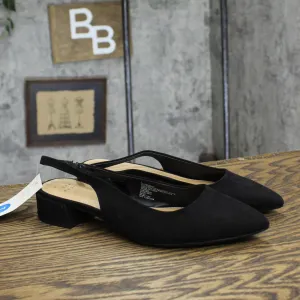 A New Day Womens Elle Slingback Pointed Toe Heels 90972876 Black 7M
