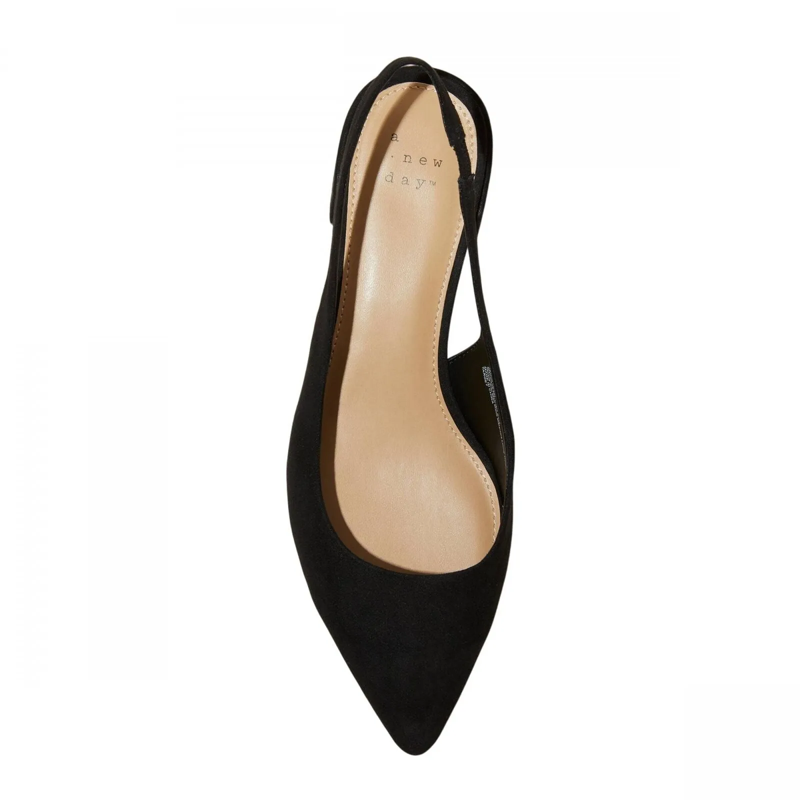 A New Day Womens Elle Slingback Pointed Toe Heels 90972876 Black 7M