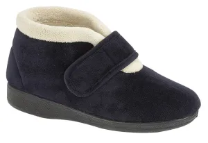 Amelia Navy Bootee Slipper - Sleepers