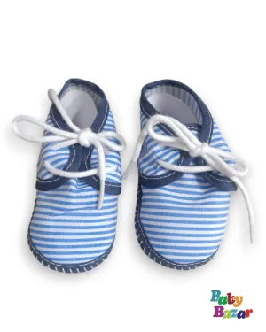 Baby Girl Sneaker In Blue Lining Design