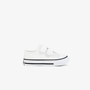 Baby's White Canvas Sneakers