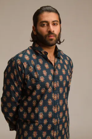 Bagru Shirt | Mens Cotton Printed Shirts