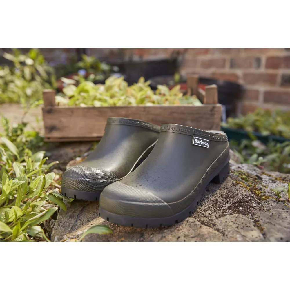Barbour Quinn Ladies Clog - Olive