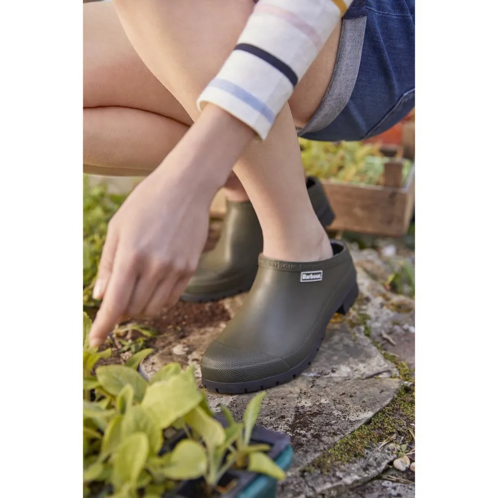 Barbour Quinn Ladies Clog - Olive