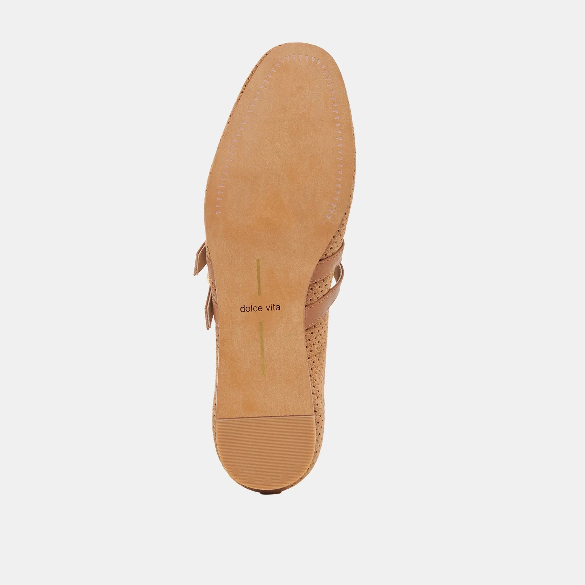 Baylee in Pecan Perforated Suede