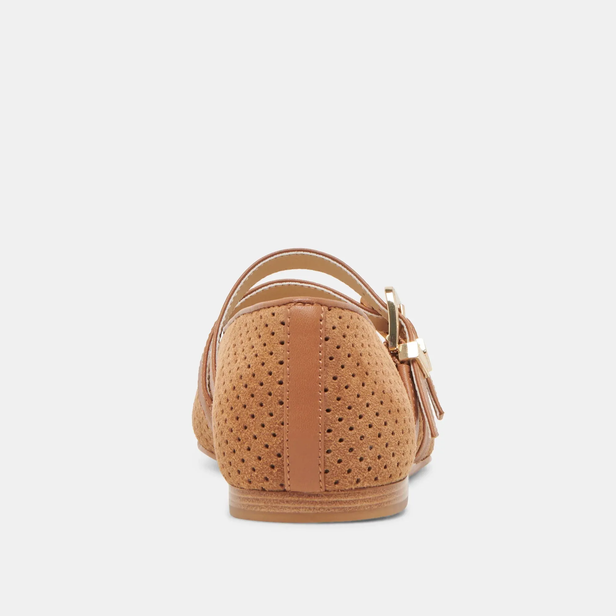 Baylee in Pecan Perforated Suede