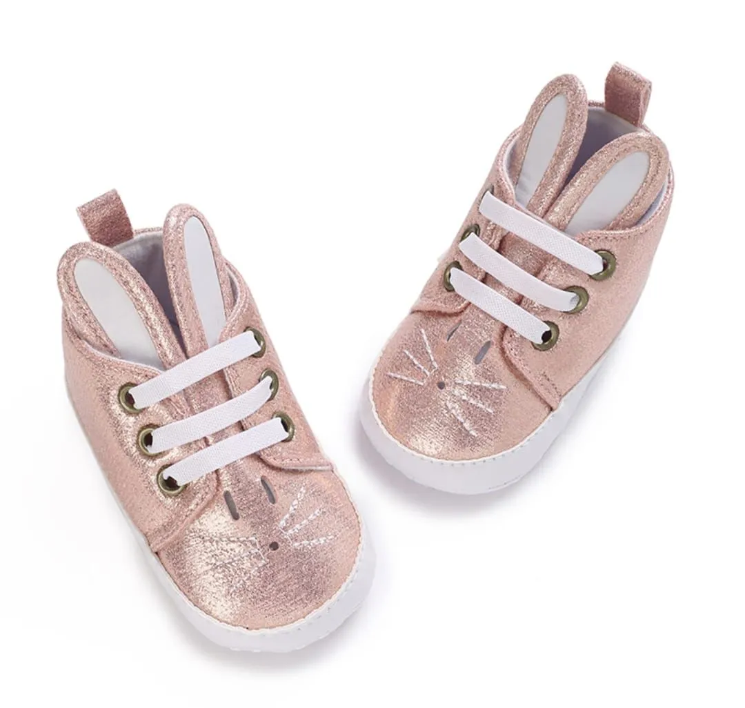 Beautiful Sneaker Shoes  For Baby Girl In Light Pink Color