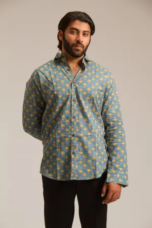Bee Garden | Mens Cotton Printed Shirt