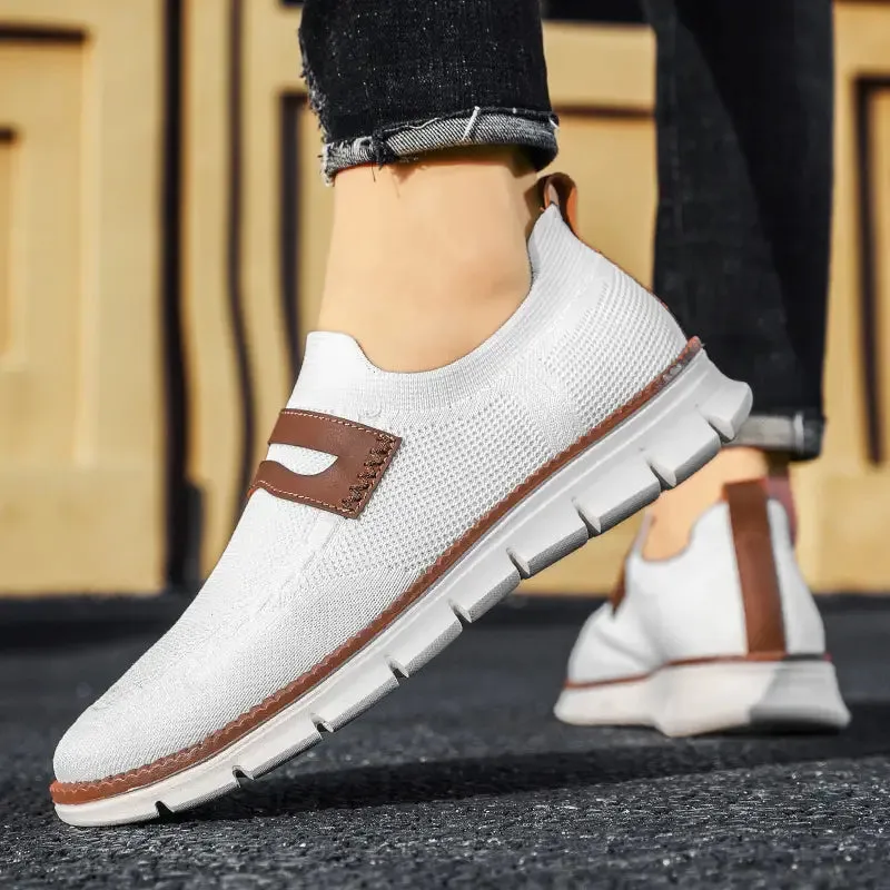 Bellkmart Slip On Mesh Breathable Sneakers - White
