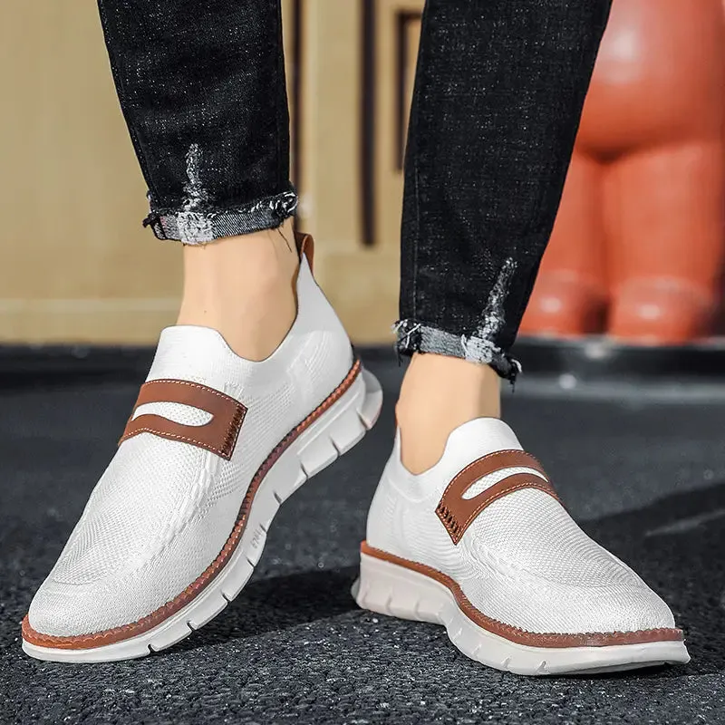 Bellkmart Slip On Mesh Breathable Sneakers - White