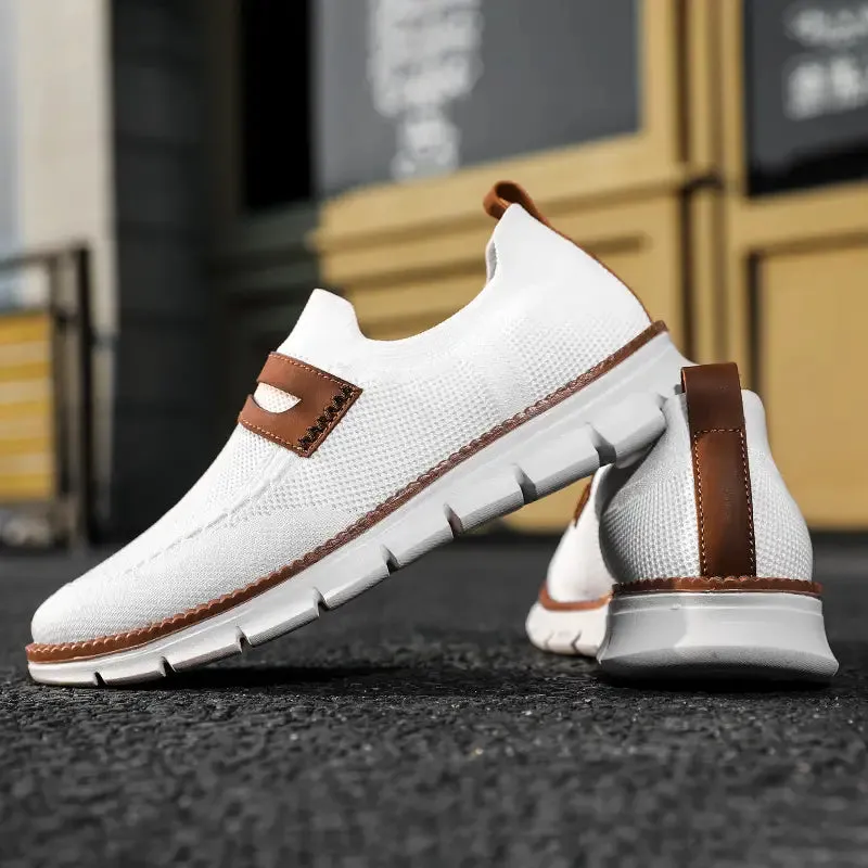 Bellkmart Slip On Mesh Breathable Sneakers - White