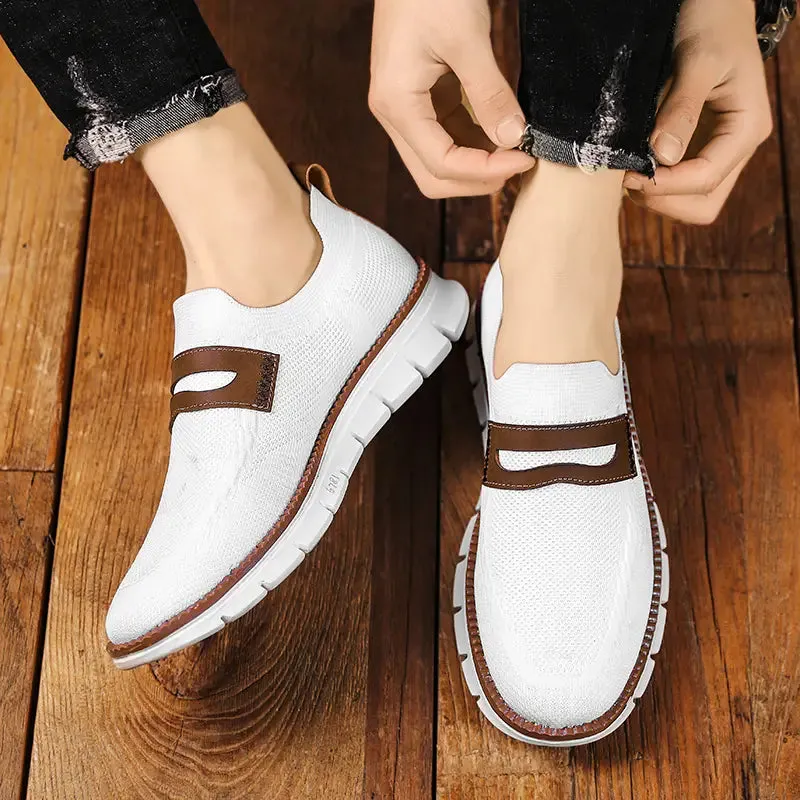 Bellkmart Slip On Mesh Breathable Sneakers - White