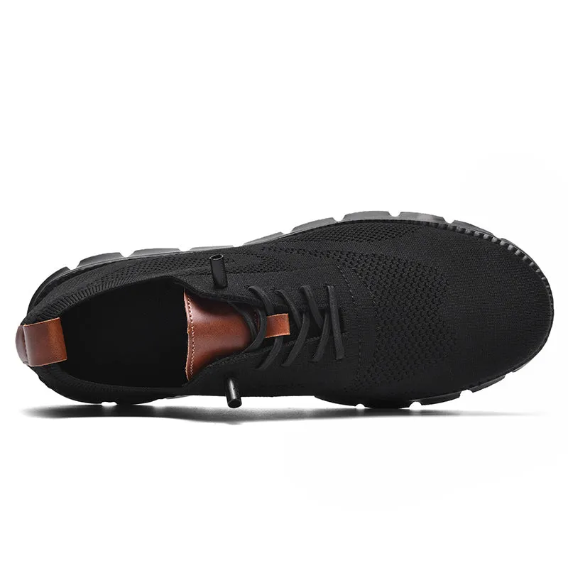 Bellkmart Super Comfy breathable Orthopedic Mesh Sneakers For Wide Feet - Black