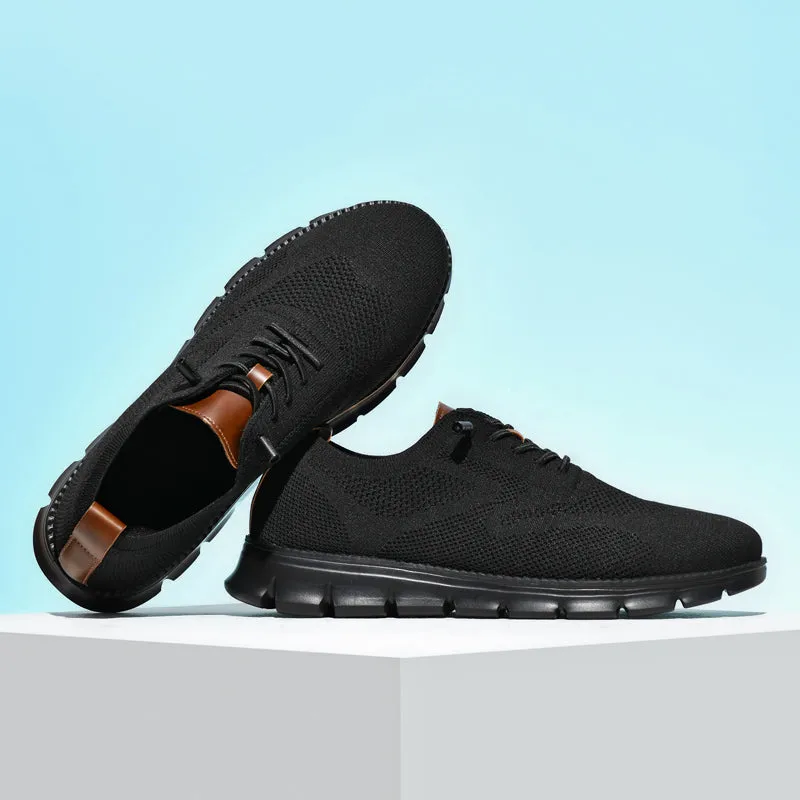 Bellkmart Super Comfy breathable Orthopedic Mesh Sneakers For Wide Feet - Black