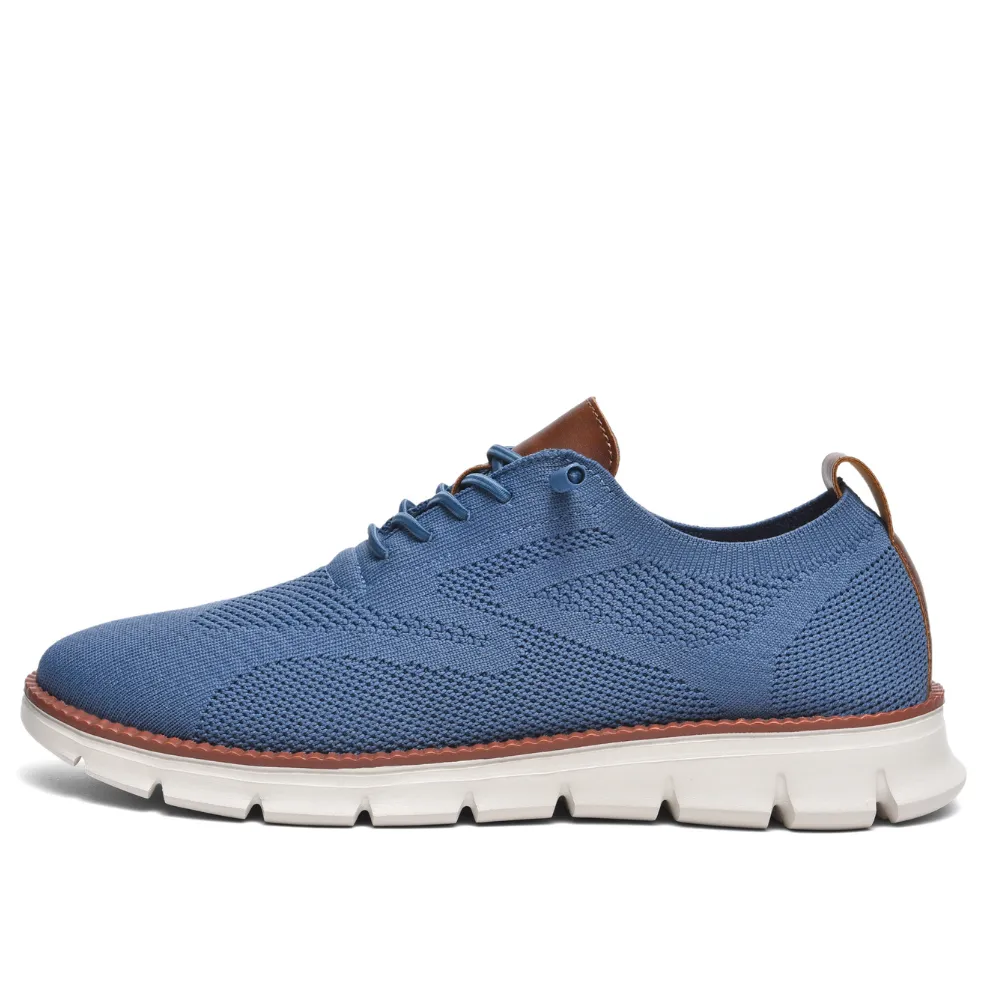 Bellkmart Super Comfy breathable Orthopedic Mesh Sneakers For Wide Feet - Blue