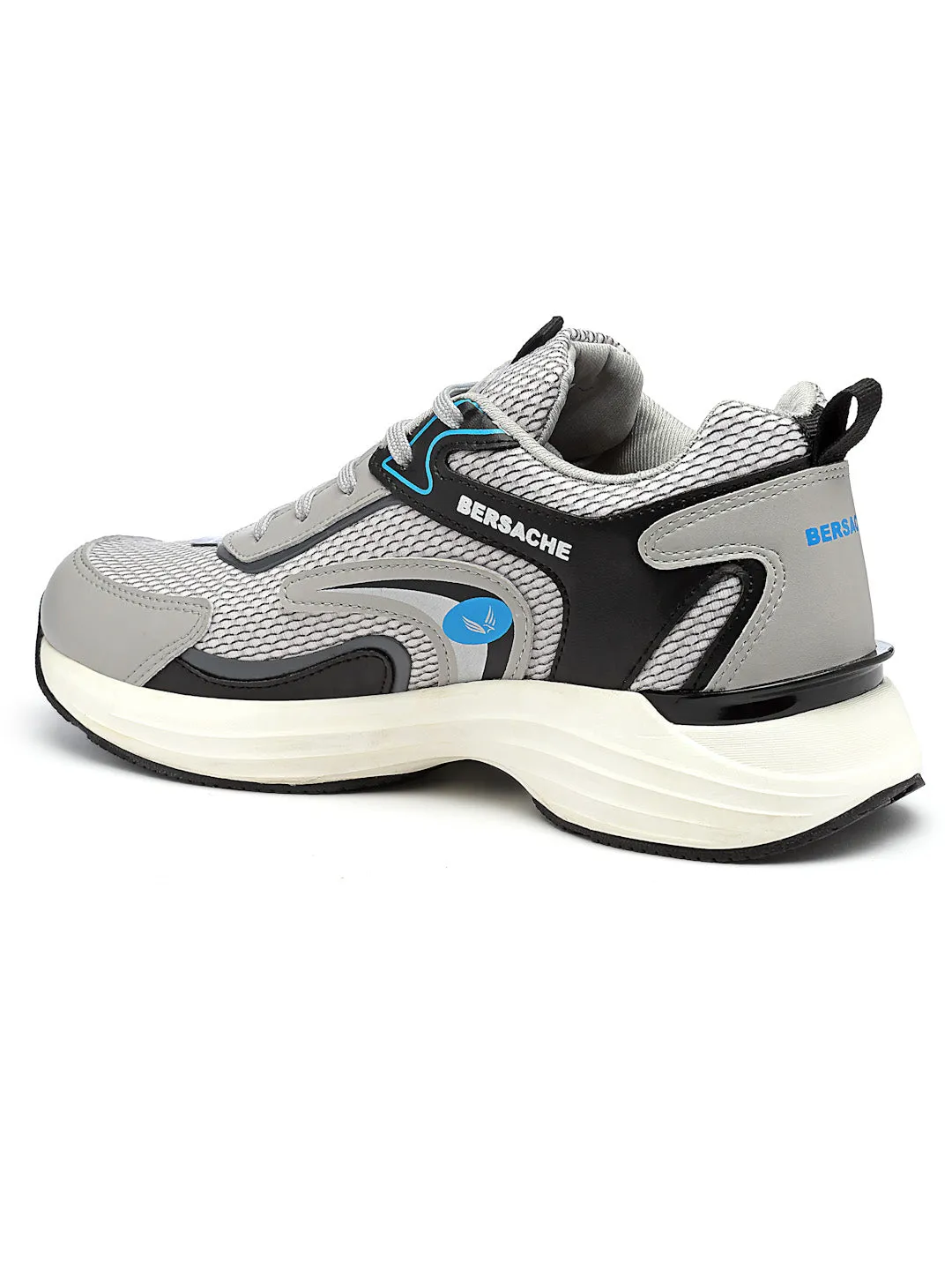 Bersache Premium Sports ,Gym, Trending Stylish Running Shoes For Men (9182-Grey)