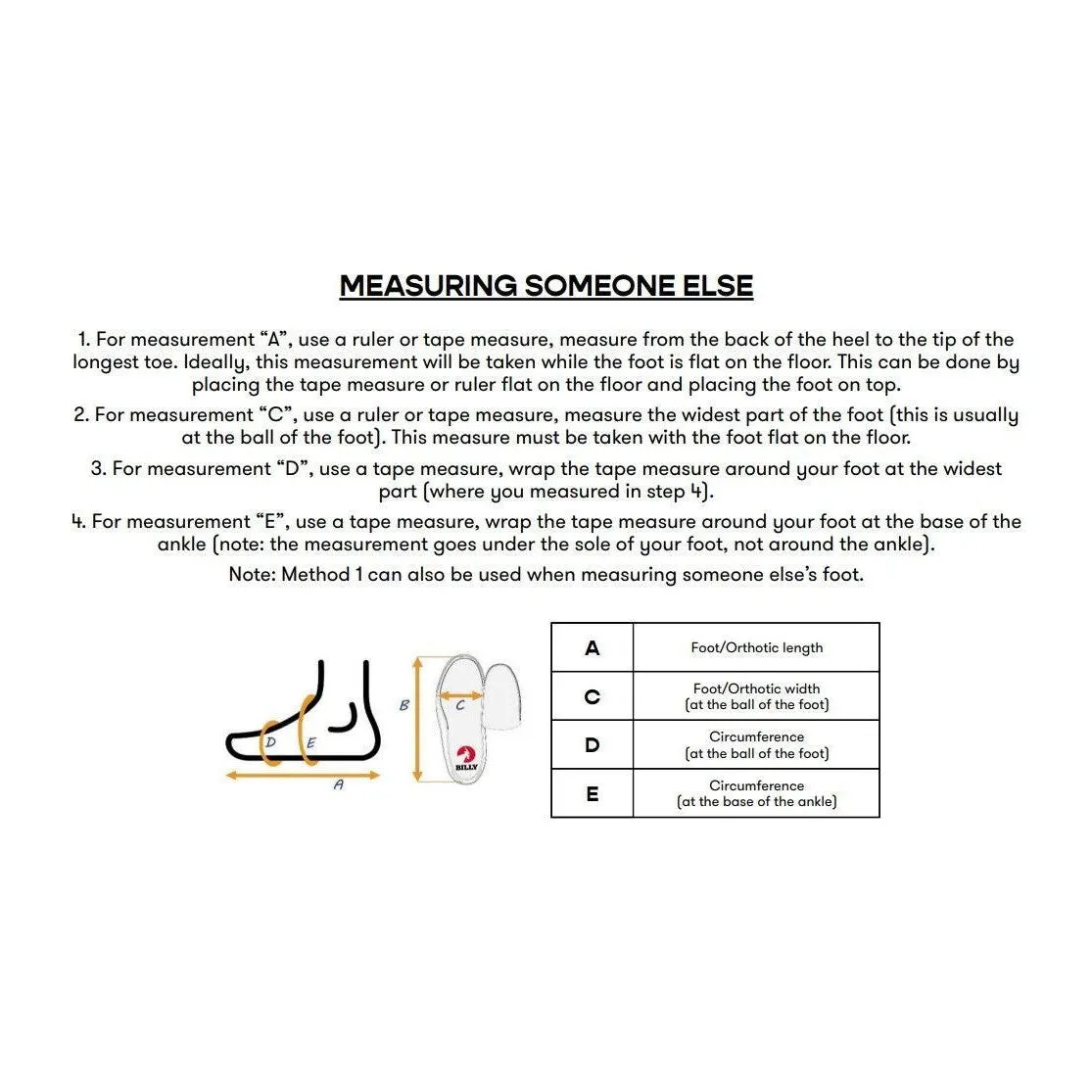 Billy Footwear Range Inclusive Toddlers, Kids, Womens & Mens Brace and Orthotic Friendly Footwear