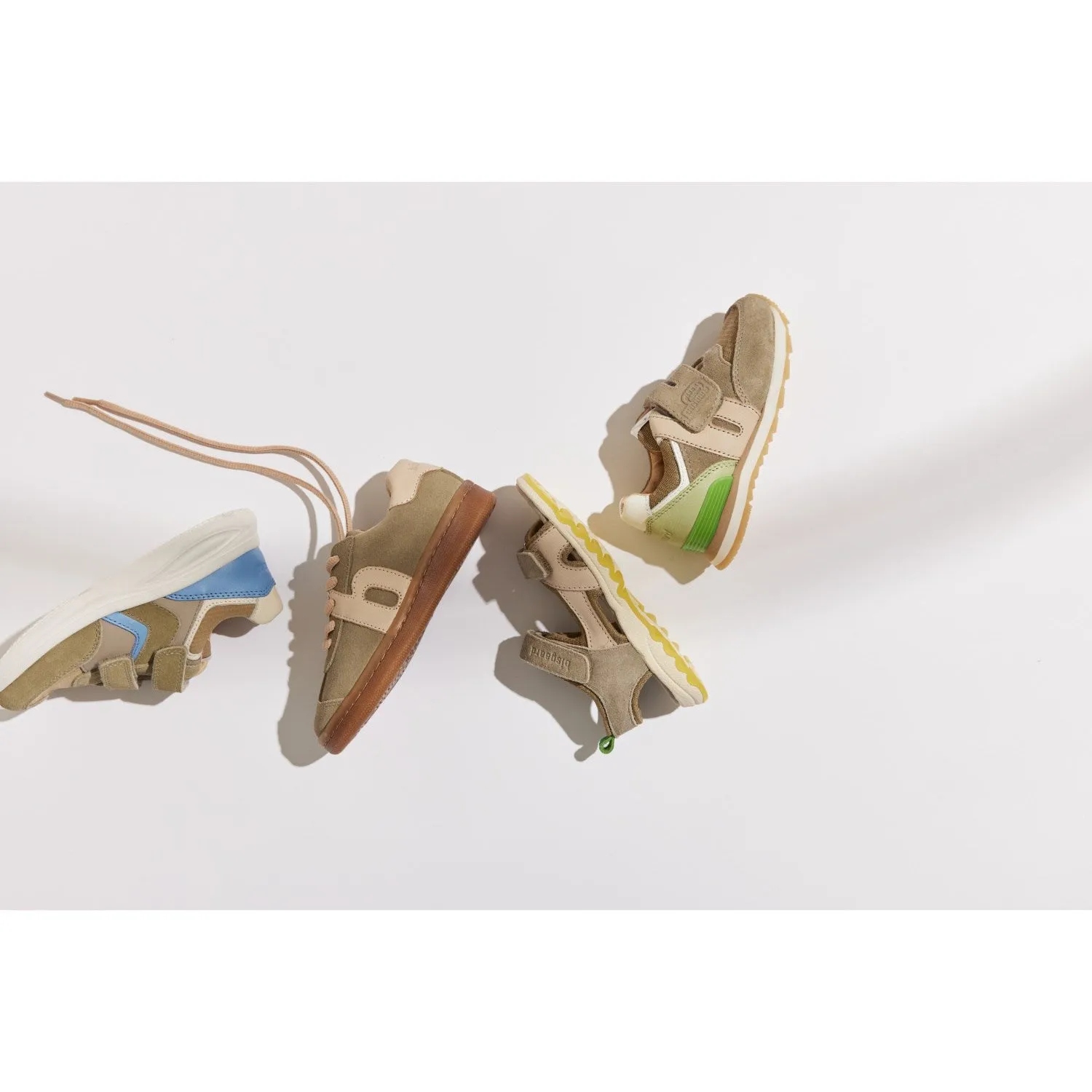 Bisgaard Khaki Winston Velcro Shoe