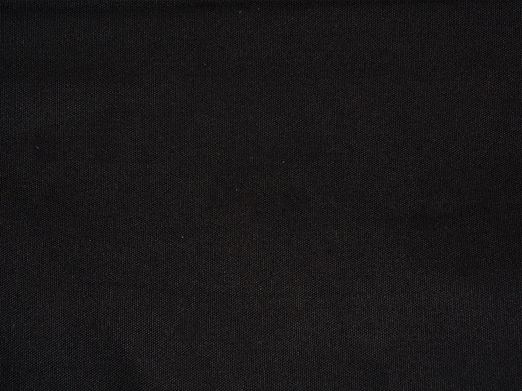Black Plain Heavy Cotton Canvas Fabric