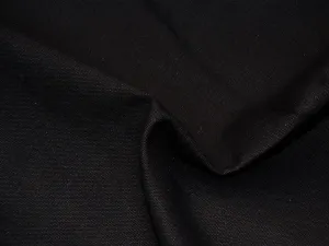 Black Plain Heavy Cotton Canvas Fabric