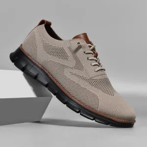 Black Sole Super Comfy breathable Orthopedic Mesh Sneakers For Wide Feet - khaki