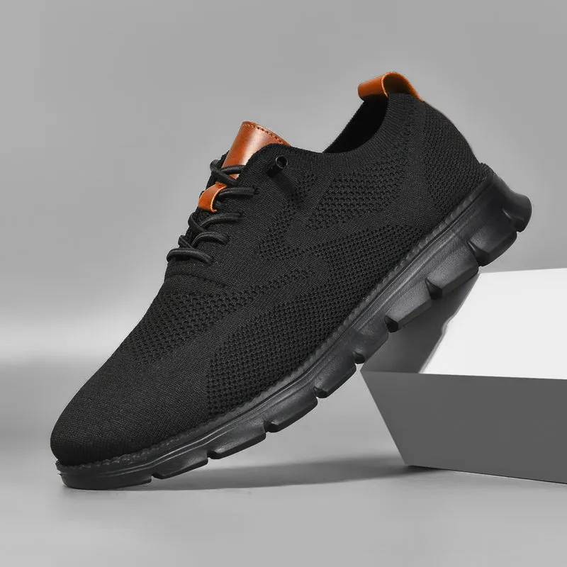 Black Sole Super Comfy breathable Orthopedic Mesh Sneakers For Wide Feet