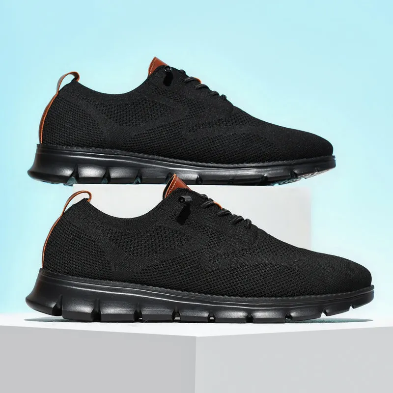 Black Sole Super Comfy breathable Orthopedic Mesh Sneakers For Wide Feet