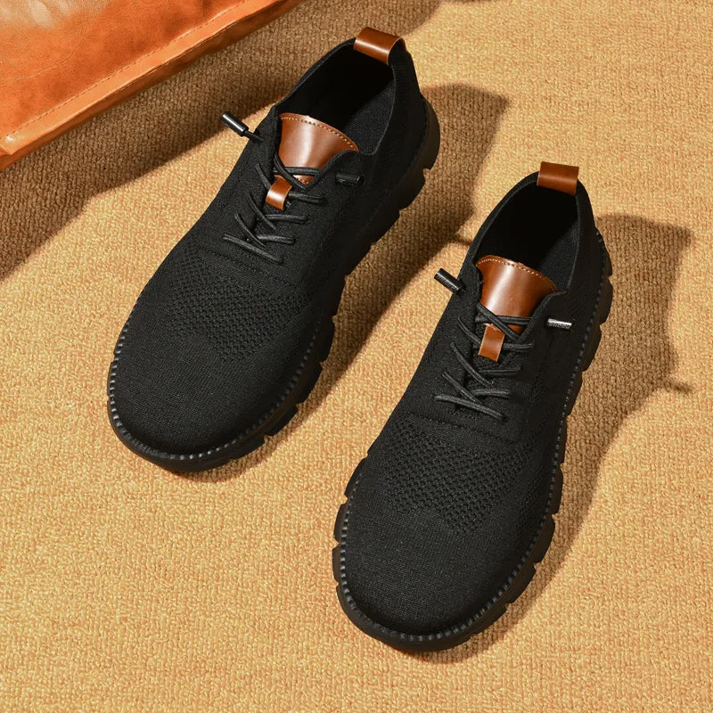 Black Sole Super Comfy breathable Orthopedic Mesh Sneakers For Wide Feet