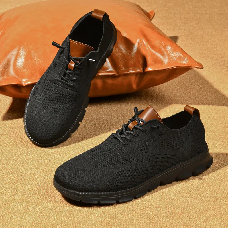 Black Sole Super Comfy breathable Orthopedic Mesh Sneakers For Wide Feet