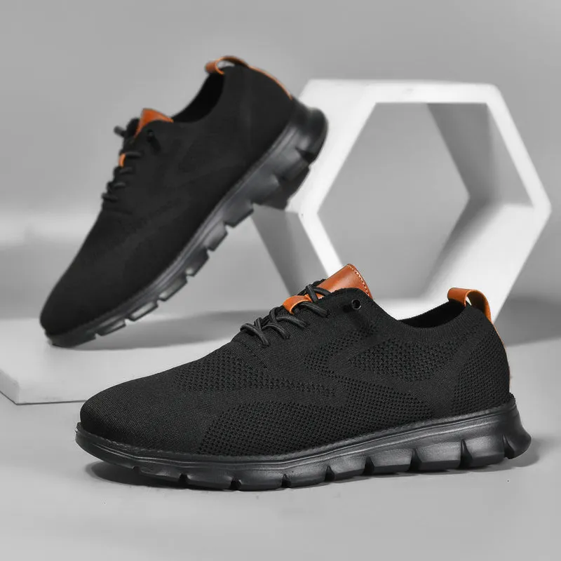 Black Sole Super Comfy breathable Orthopedic Mesh Sneakers For Wide Feet