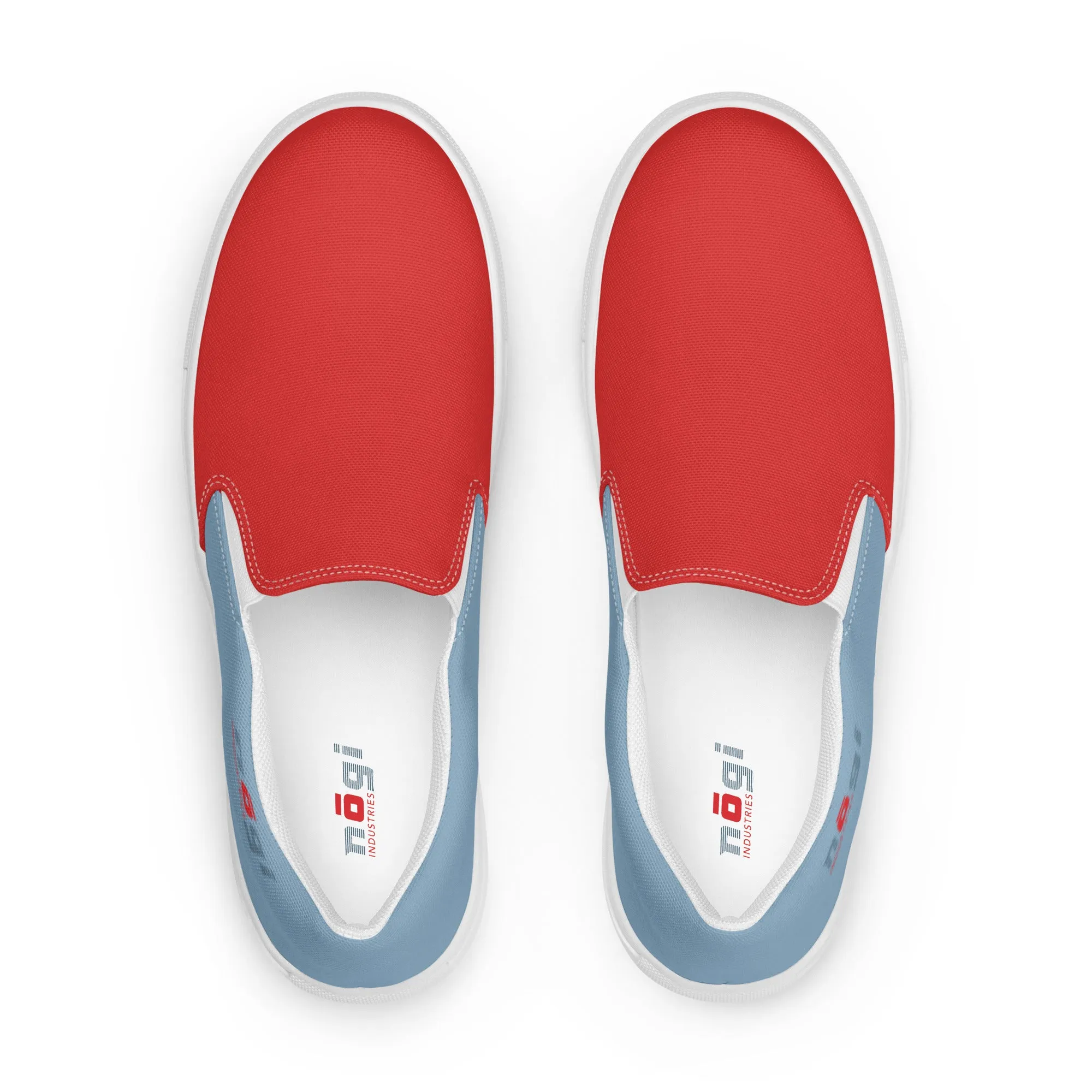 Blue Lines Men’s Slip-On Canvas Shoes by Nogi Industries