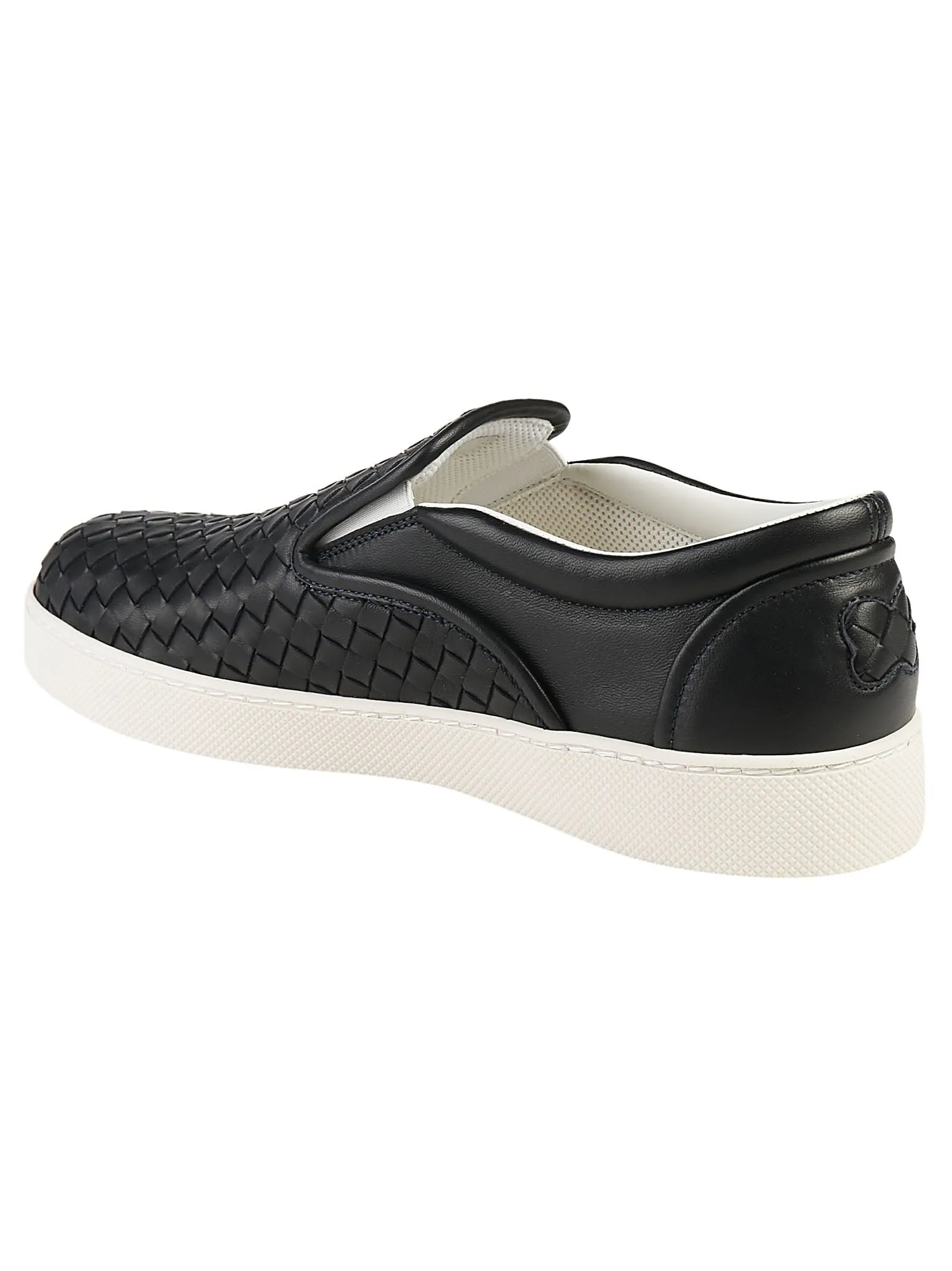 Bottega Veneta Woven Leather Slip-On Sneakers