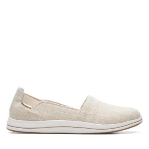 Clarks Women's Breeze Step II Slip Ons- Natural