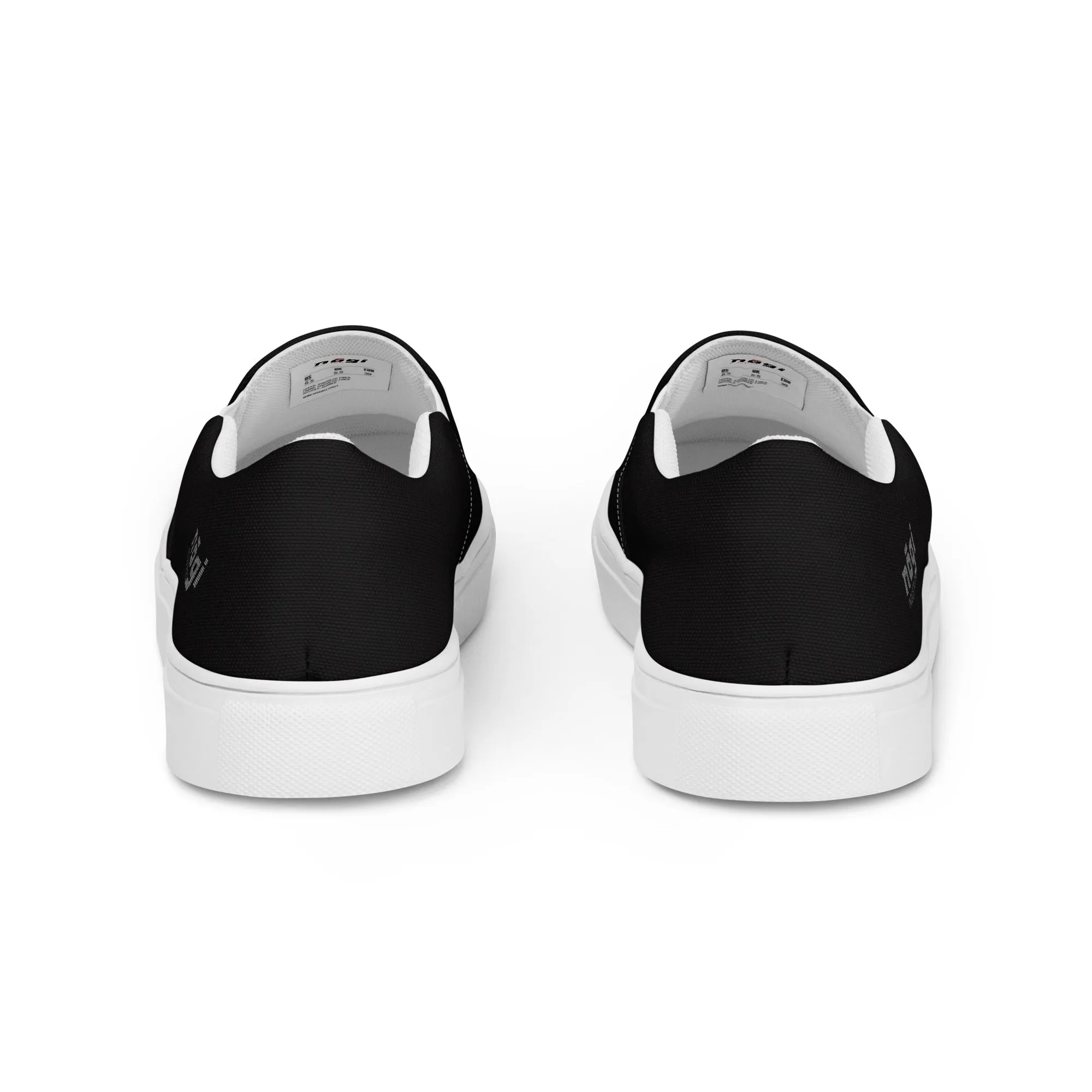 Core Black Men’s Slip-On Canvas Shoes by Nogi Industries