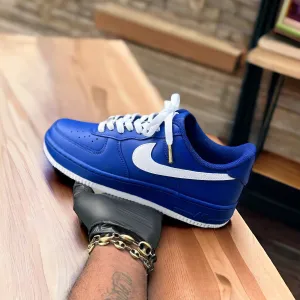 Custom Blue and white Air force 1, Gift for him, Customized shoes, Gift for her, Custom Sneakers, Perfect Birthday Gift