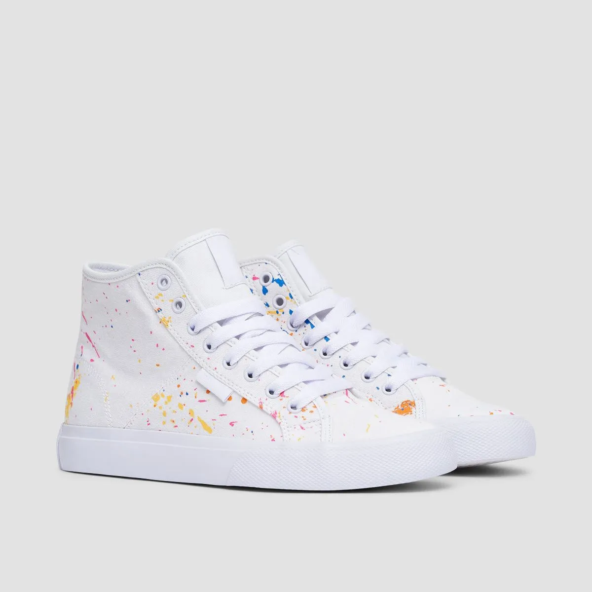 DC Manual Hi TXSE Shoes - White/Splatter - Womens
