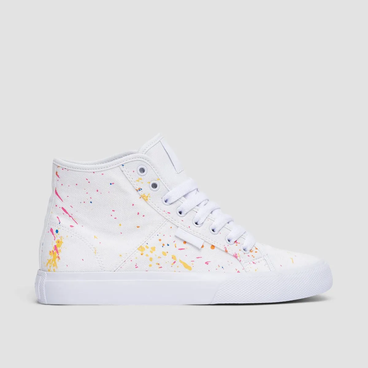 DC Manual Hi TXSE Shoes - White/Splatter - Womens
