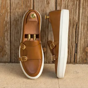 Double Monk Sneaker - Cognac