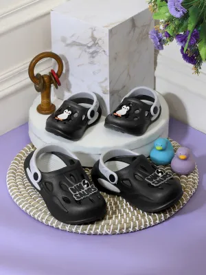 Grey Stylish Slip-On Clogs For Kids-Unisex (TC-LCLOG4-GRY)