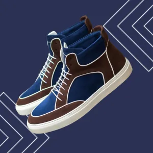 Hi-Top Sneakers - Suede
