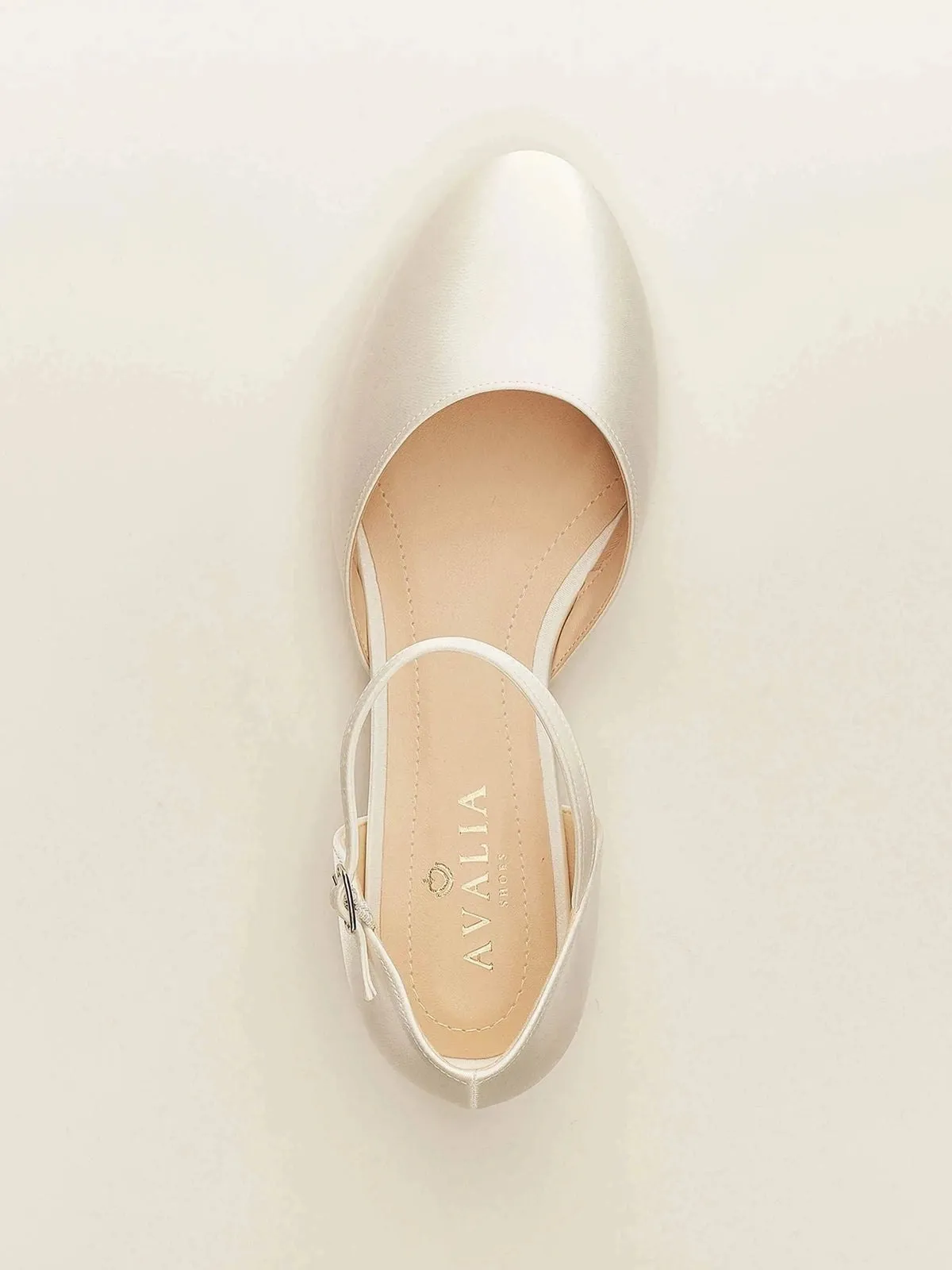 Ivory Flat Wedding Shoes, Satin Ballet Shoes, SISSI