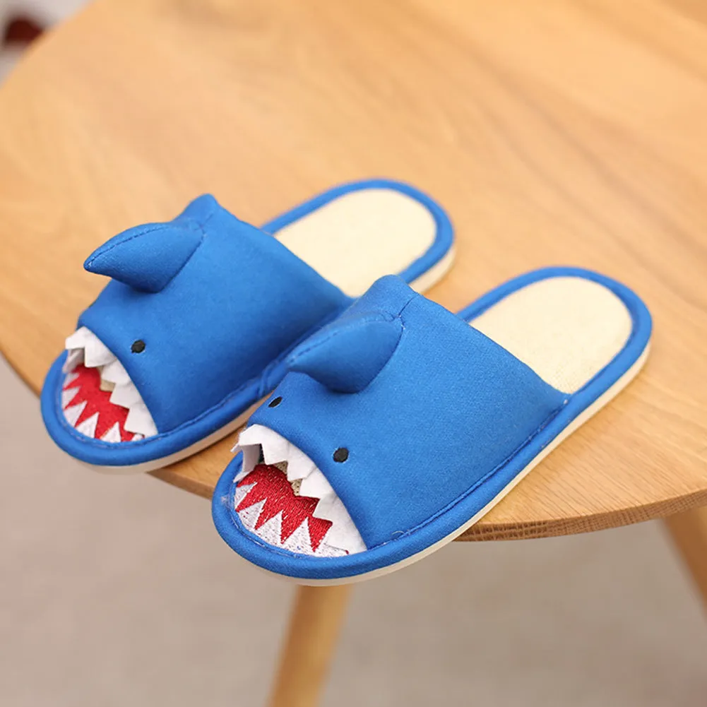 Kids Boys Girls Open Toe Animals Indoor House Slippers Memory Foam Slip On Home Shoes