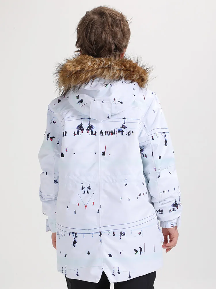 Kid's White Ski Snowboard Jacket