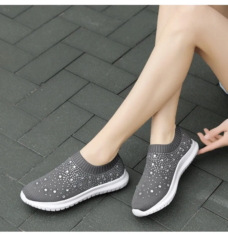 Knitted Slip On Trainers