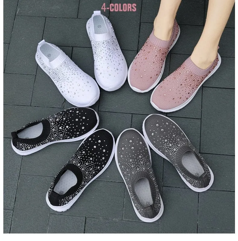 Knitted Slip On Trainers
