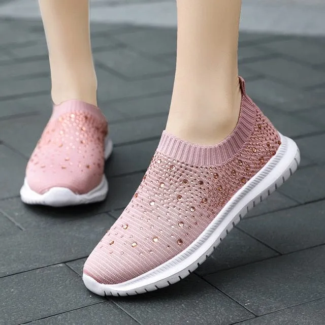 Knitted Slip On Trainers