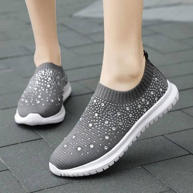 Knitted Slip On Trainers