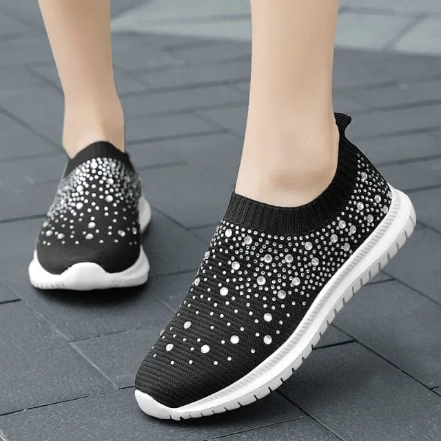 Knitted Slip On Trainers