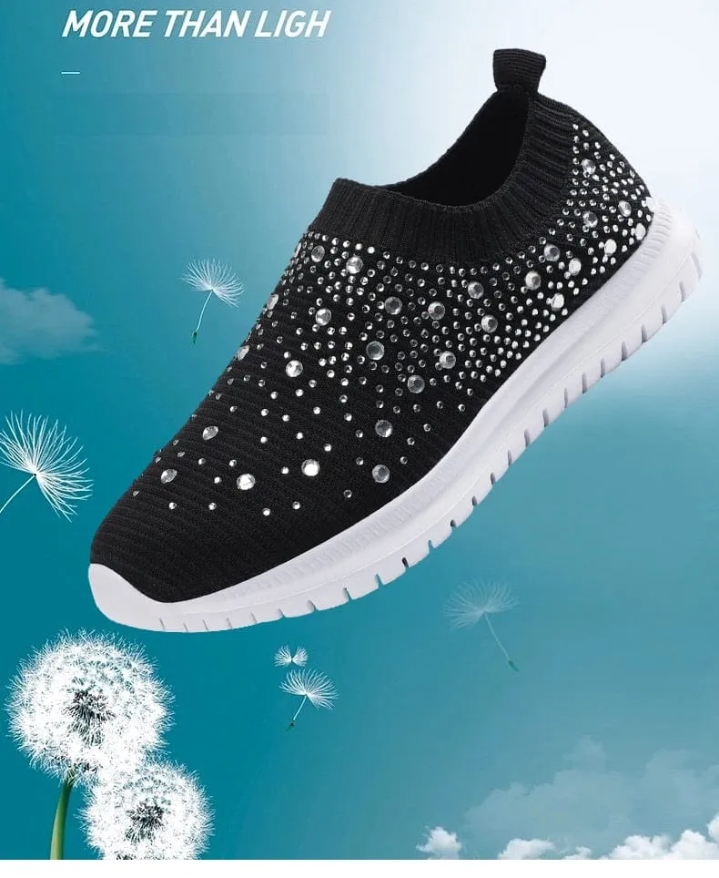 Knitted Slip On Trainers